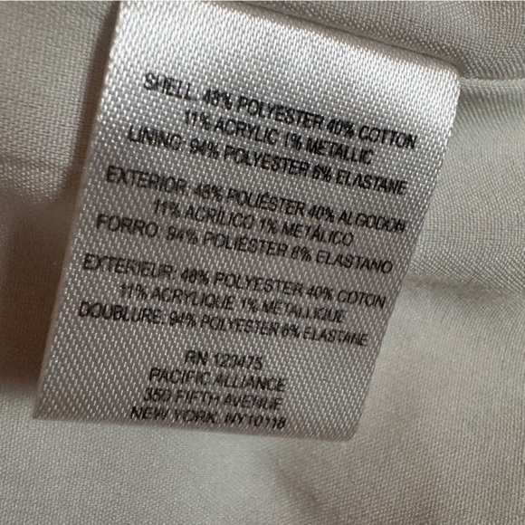 Tahari ASL Metallic Boucle Jacket Light Pink Size 12 - Picture 12 of 12